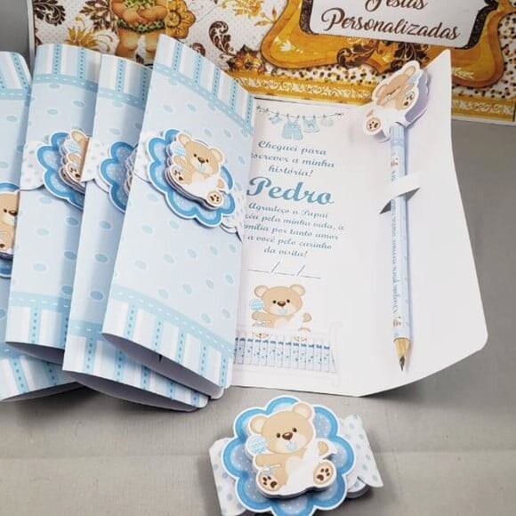 Card Envelope com Lápis Maternidade
