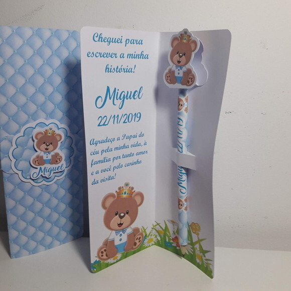Card Envelope com Lápis Maternidade