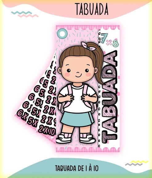 Chaveiro Tabuada Personalizada