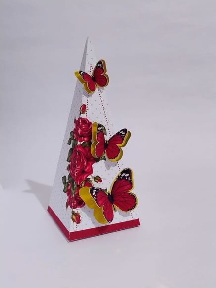 Kit 30 Lembrancinhas Borboleta Vermelha
