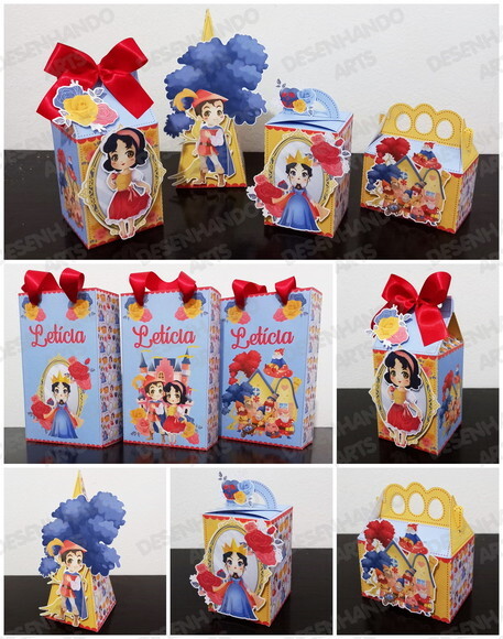 Kit 30 Lembrancinhas Branca de Neve