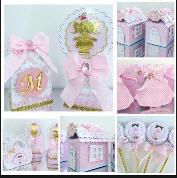 Kit 30 Lembrancinhas Casa de Boneca