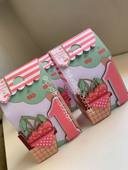 Kit 30 Lembrancinhas Cerejinha