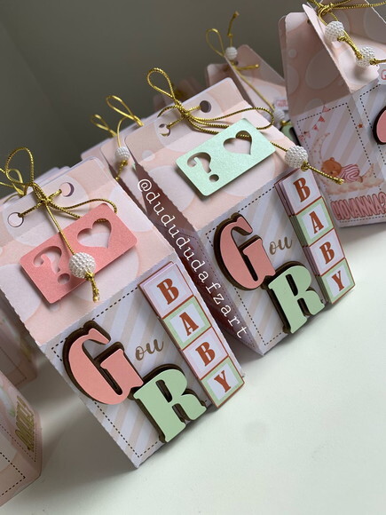 Kit 30 Lembrancinhas Chá Revelação