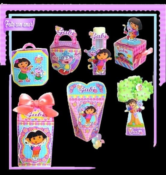 Kit 30 Lembrancinhas Dora Aventureira