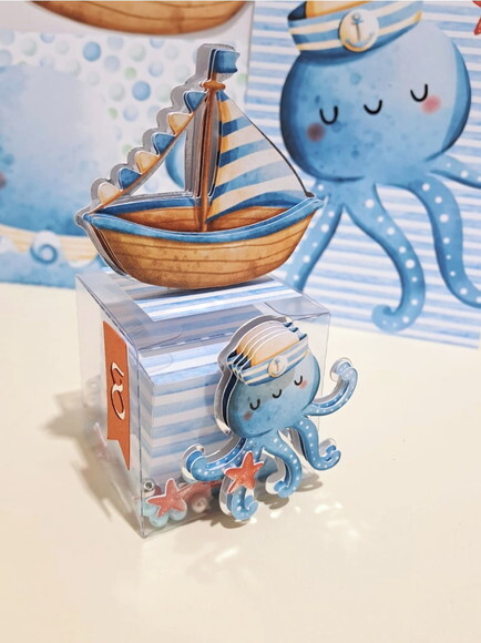 Kit 30 Lembrancinhas Fundo do Mar