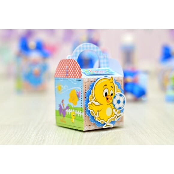 Kit 30 Lembrancinhas Galinha Pintadinha Azul