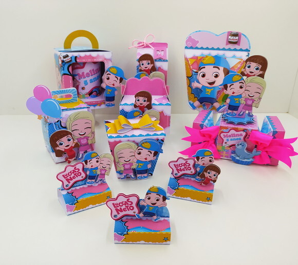 Kit 30 Lembrancinhas Gigi e Lucas Neto