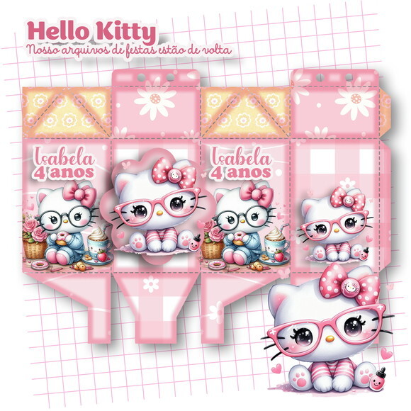 Kit 30 Lembrancinhas Hello Kitty