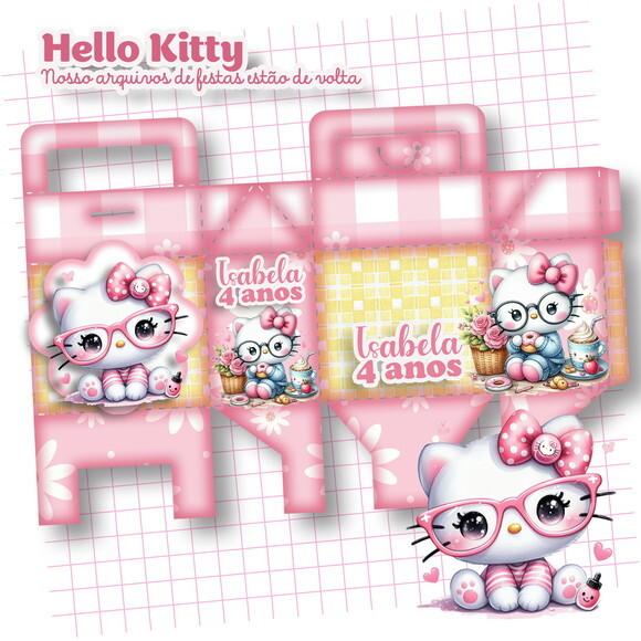 Kit 30 Lembrancinhas Hello Kitty