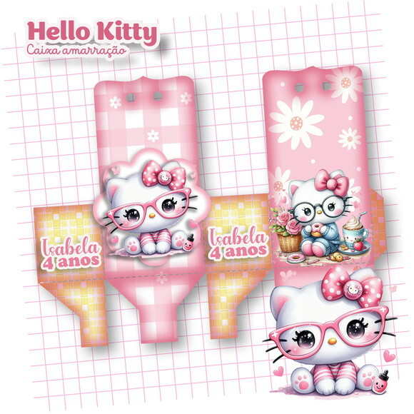 Kit 30 Lembrancinhas Hello Kitty