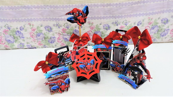 Kit 30 Lembrancinhas Homem Aranha