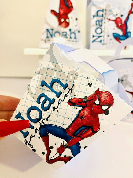 Kit 30 Lembrancinhas Homem Aranha
