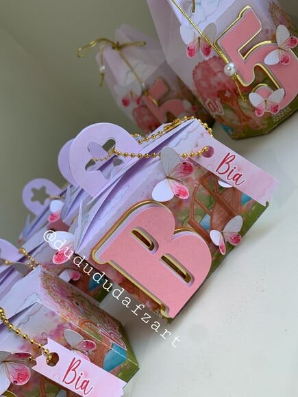 Kit 30 Lembrancinhas Jardim Encantado