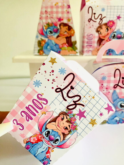 Kit 30 Lembrancinhas Lilo e Stitch