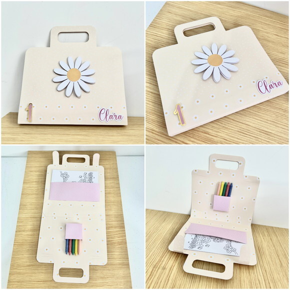 Kit 30 Lembrancinhas Margaridas Marfim