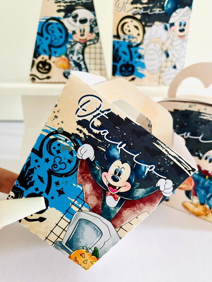 Kit 30 Lembrancinhas Mickey Halloween