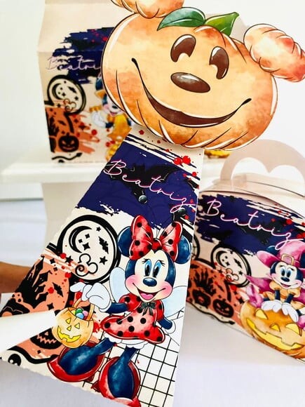 Kit 30 Lembrancinhas Minnie Halloween