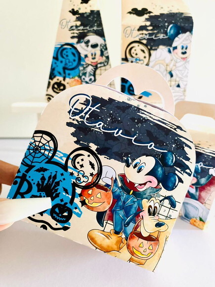 Kit 30 Lembrancinhas Mickey Halloween