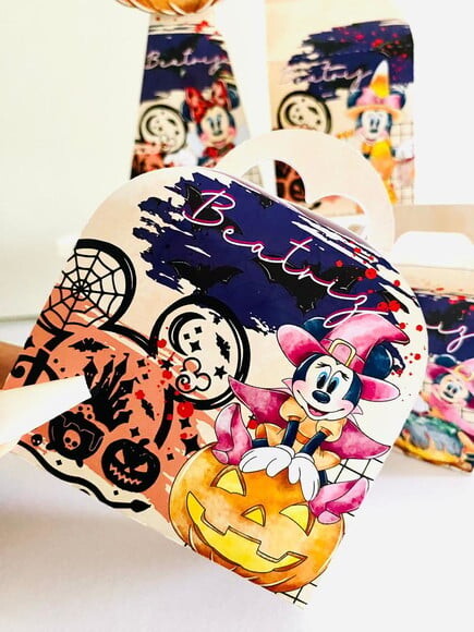 Kit 30 Lembrancinhas Minnie Halloween