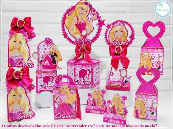 Kit 60 Lembrancinhas - Barbie