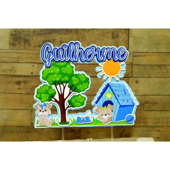 Kit 60 Lembrancinhas - Pet Azul