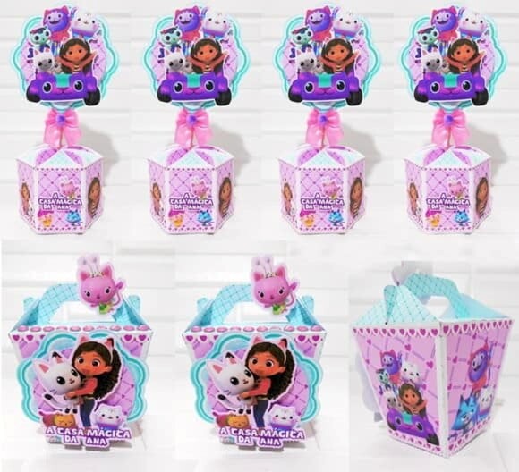 Kit 60 Lembrancinhas a Casa Mágica da Gabi