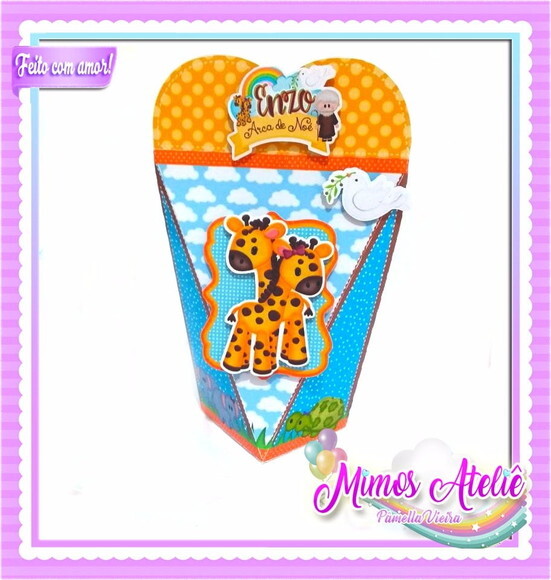 Kit 60 Lembrancinhas Arca de Noé