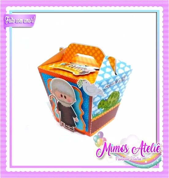 Kit 60 Lembrancinhas Arca de Noé