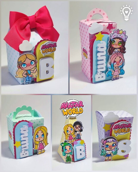 Kit 60 Lembrancinhas Avatar World