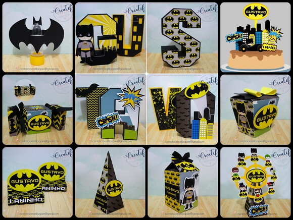 Kit 60 Lembrancinhas Batman