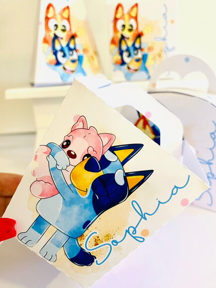 Kit 60 Lembrancinhas Bluey