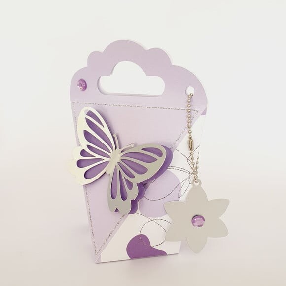 Kit 60 Lembrancinhas Borboleta Lilas