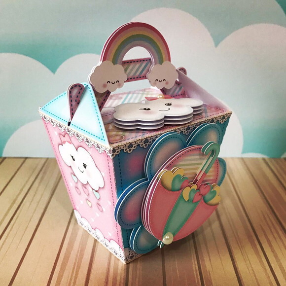 Kit 60 Lembrancinhas Chuva de Amor