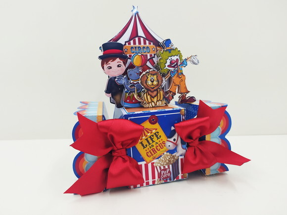 Kit 60 Lembrancinhas Circo Menino