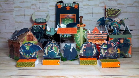 Kit 60 Lembrancinhas Como Treinar o Seu Dragão