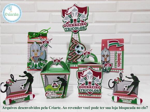 Kit 60 Lembrancinhas Fluminense