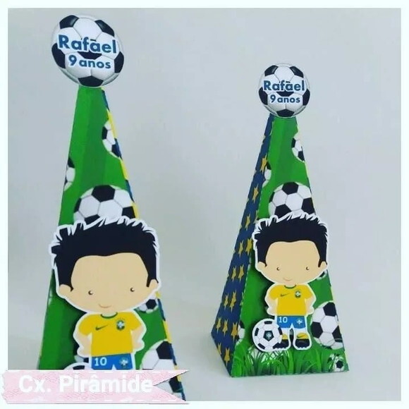 Kit 60 Lembrancinhas Futebol Brasil