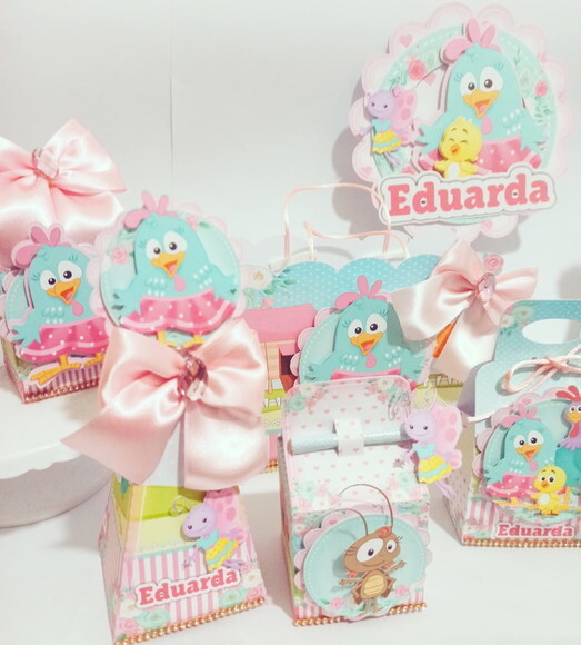 Kit 60 Lembrancinhas Galinha Pintadinha