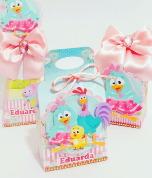 Kit 60 Lembrancinhas Galinha Pintadinha