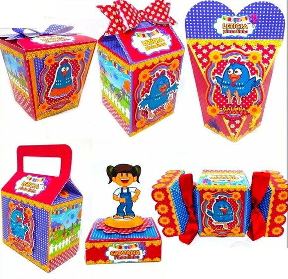 Kit 60 Lembrancinhas Galinha Pintadinha