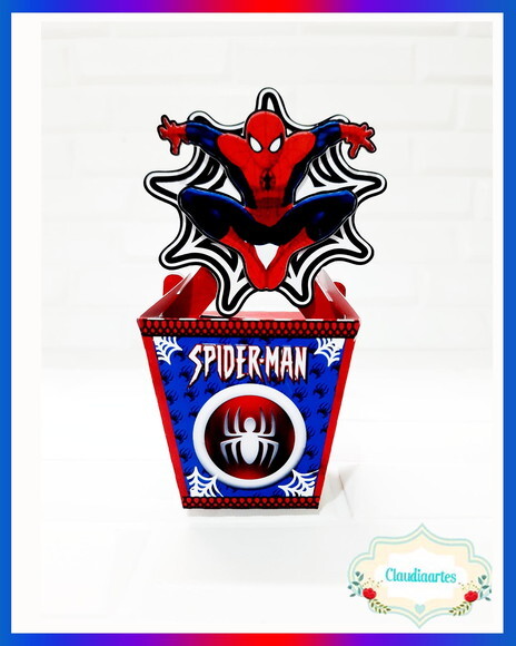 Kit 60 Lembrancinhas Homem Aranha