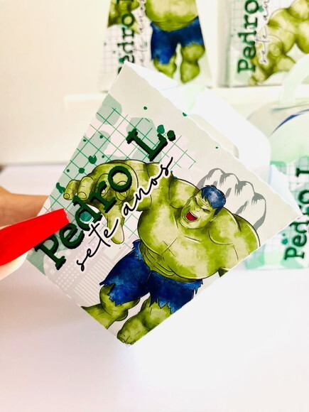 Kit 60 Lembrancinhas Hulk