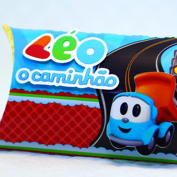 Kit 60 Lembrancinhas Léo Caminhão