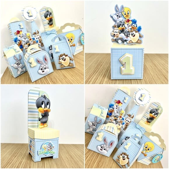 Kit 60 Lembrancinhas Looney Tunes