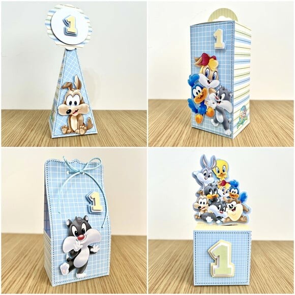 Kit 60 Lembrancinhas Looney Tunes