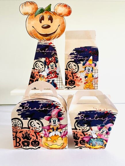 Kit 60 Lembrancinhas Minnie Halloween