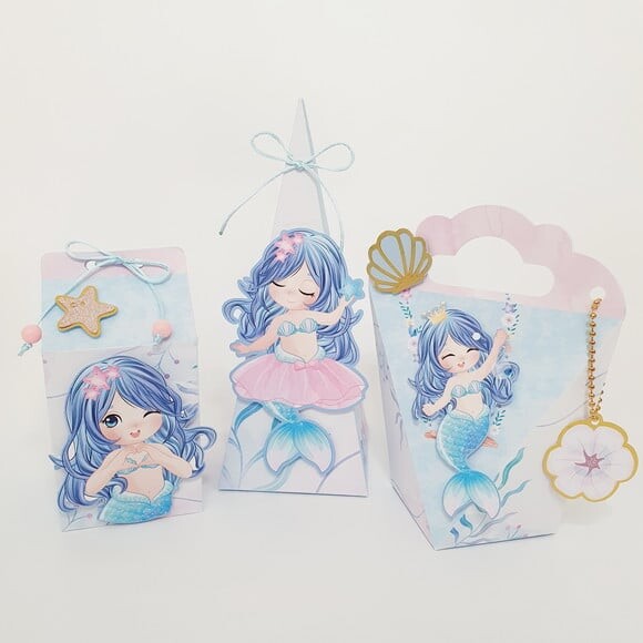 Kit 60 Lembrancinhas Sereia