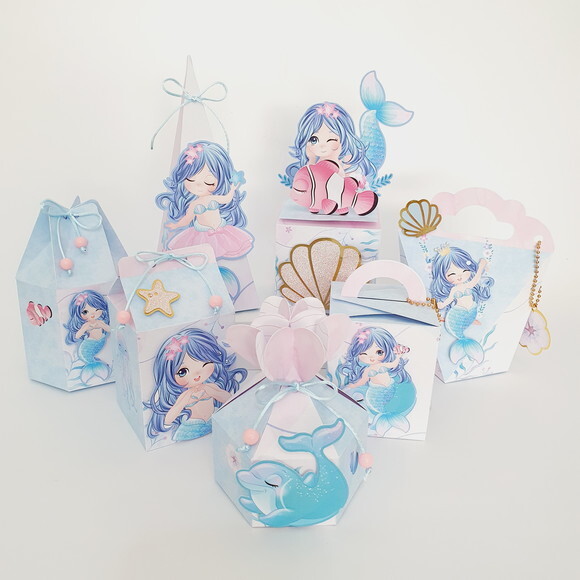 Kit 60 Lembrancinhas Sereia