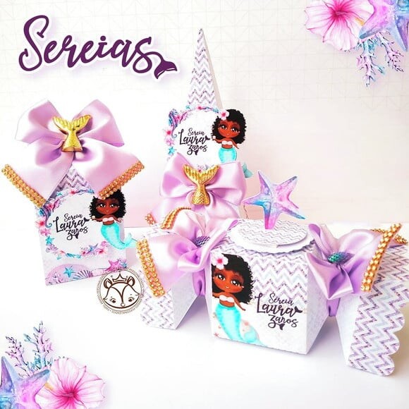 Kit 60 Lembrancinhas Sereia